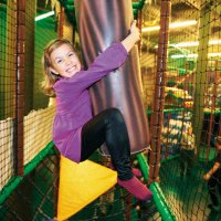 Meisje in Monkey Tonkey land